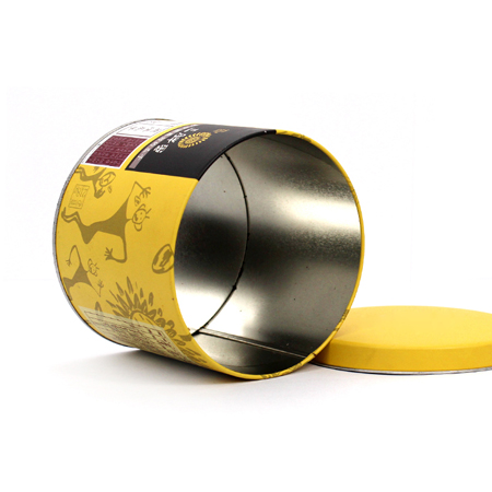 round metal tins for chololate packaging